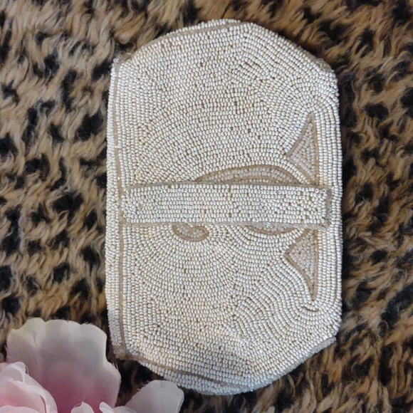 Vintage Seed Bead Purse - Picture 2 of 6